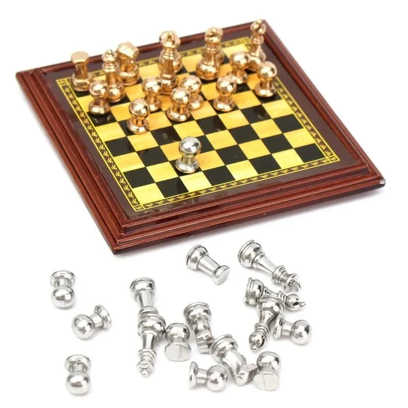 Miniature Metal Chess