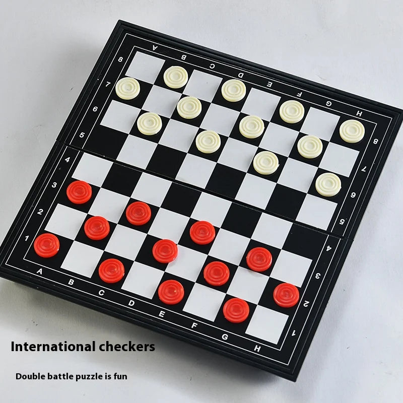 Two in One Foldable Board Toys International Chess Checkers