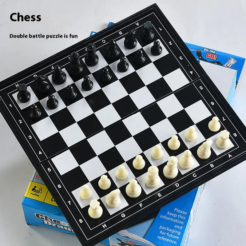 Two in One Foldable Board Toys International Chess Checkers