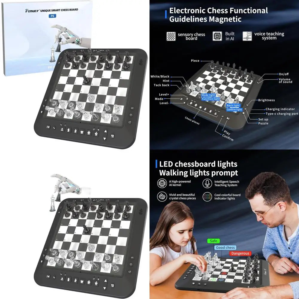 Portable LED Chess Board