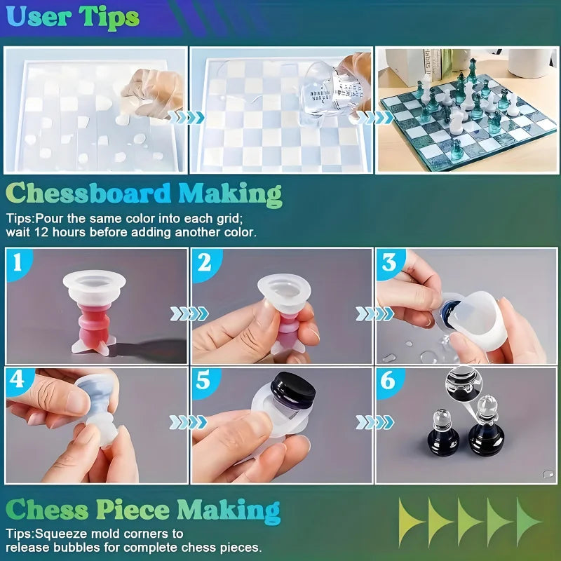 Chessboard, 3DChess Resin