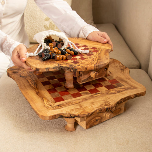 Handcrafted Olive Wood Chess Set