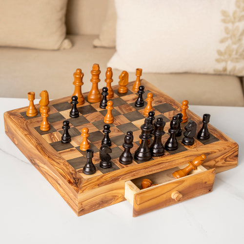 Handcrafted Olive Wood Chess