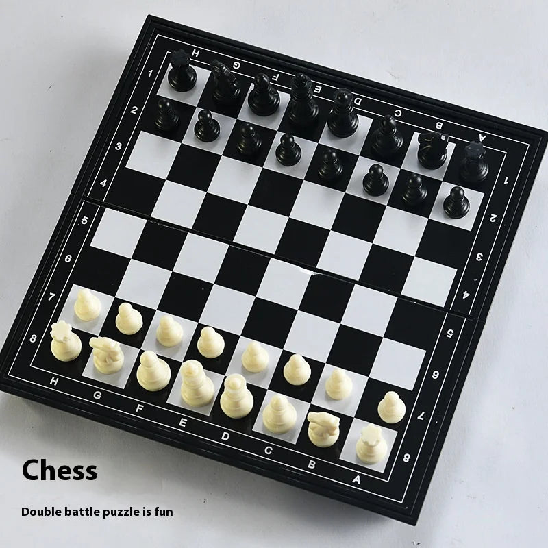 Two in One Foldable Board Toys International Chess Checkers