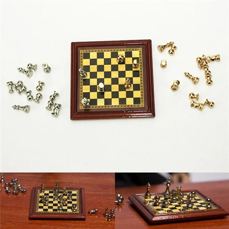 Miniature Metal Chess