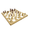 Wooden Chess Set with Classic Staunton Pieces