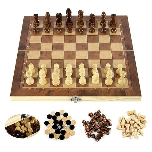 Foldable Wooden Chess
